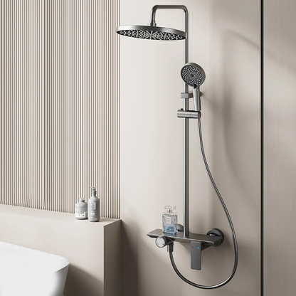 Colonne de douche pour baignoire avec commande rotative