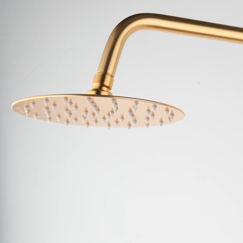 Colonne de douche avec mitigeur doré