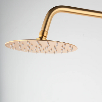 Colonne de douche avec mitigeur doré