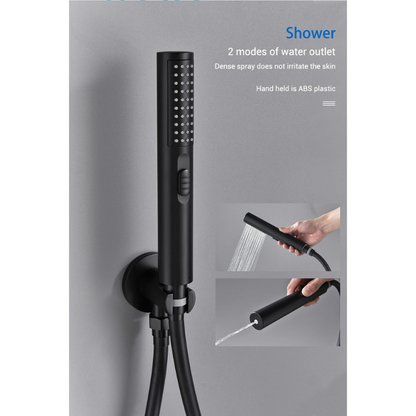 Colonne de douche encastrable style pluie