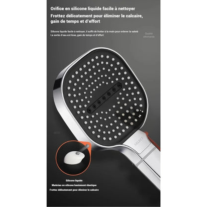 Pommeau de douche filtrant large