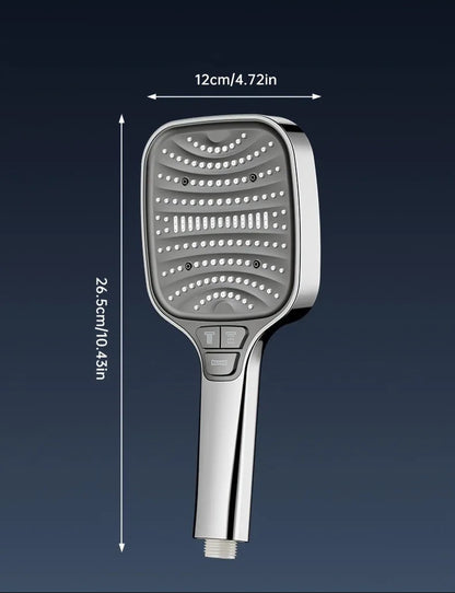 Pommeau de douche anti calcaire avec bouton