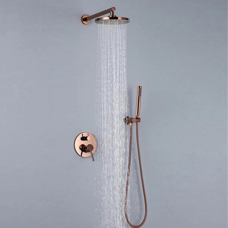 Colonne de douche en cuivre minimaliste