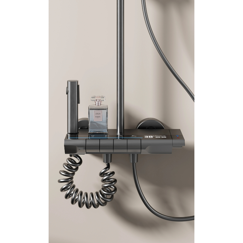 Colonne de douche laiton LED