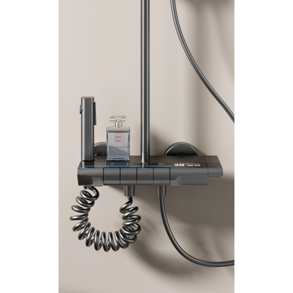 Colonne de douche laiton LED