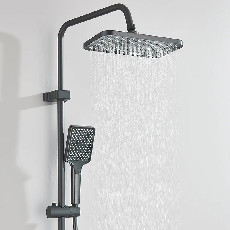 Colonne de douche noire intelligente