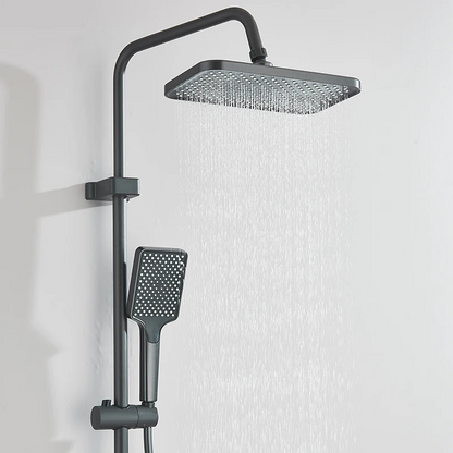 Colonne de douche noire intelligente