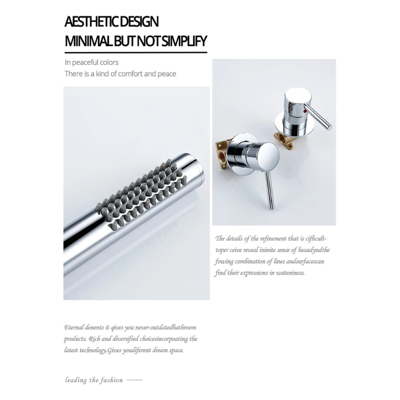 Colonne de douche encastrable double