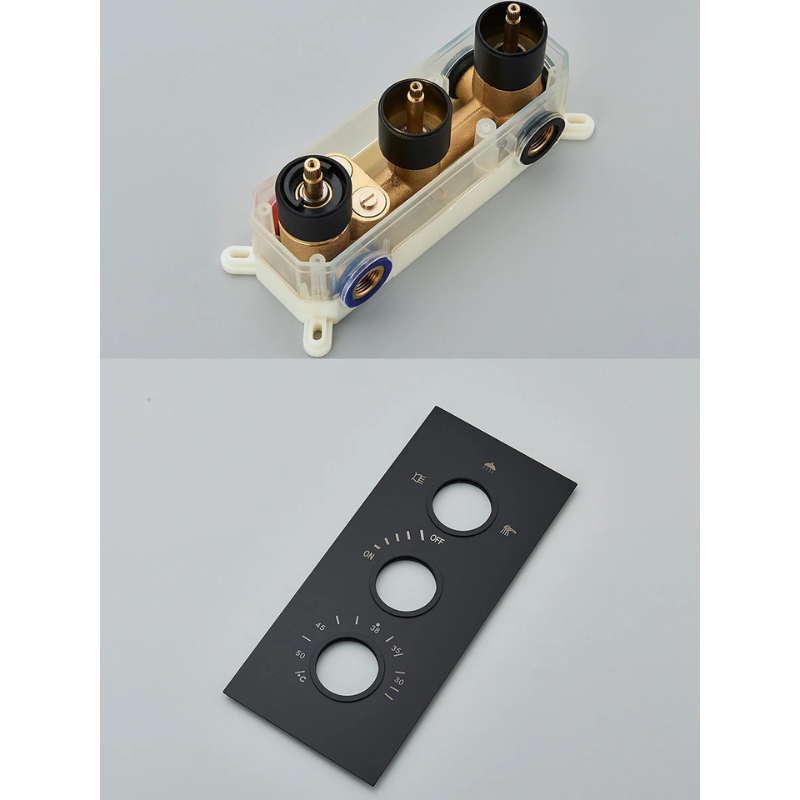 Colonne de douche thermostatique murale