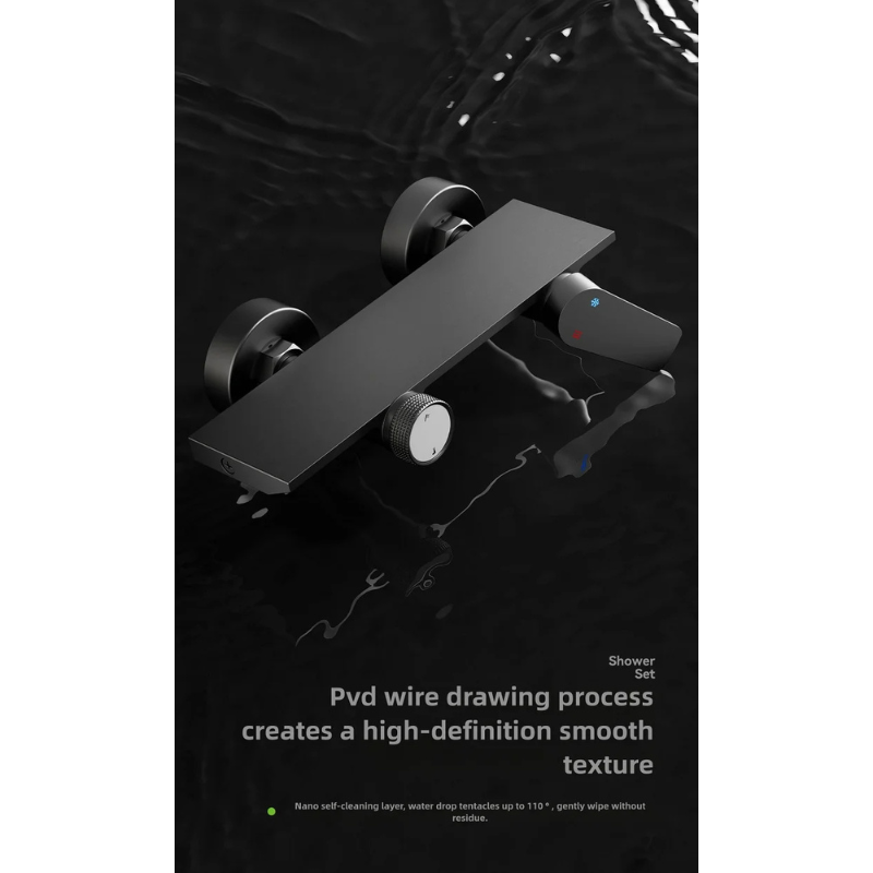 Colonne de douche pour baignoire avec commande rotative