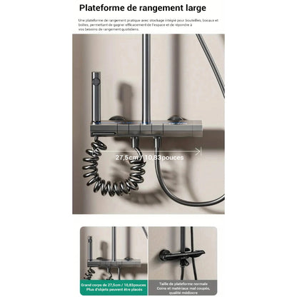 Colonne de douche pour baignoire avec écran