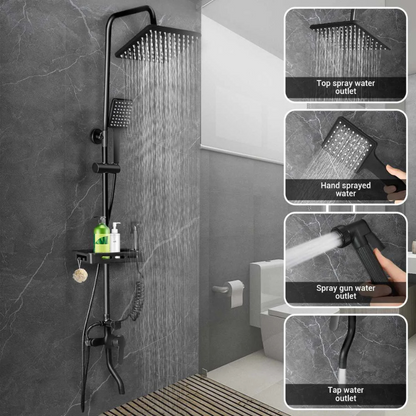 Colonne de douche carrée 4 voies