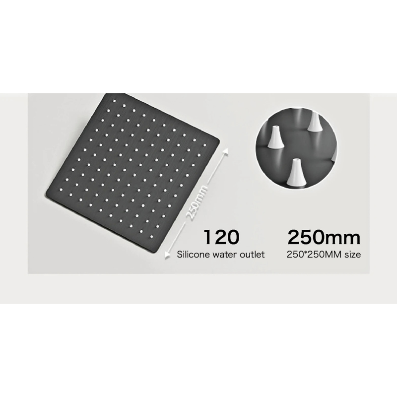 Colonne de douche laiton sensation pluie