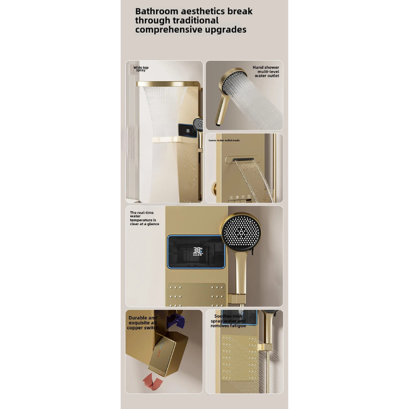 Colonne de douche hydromassante détente