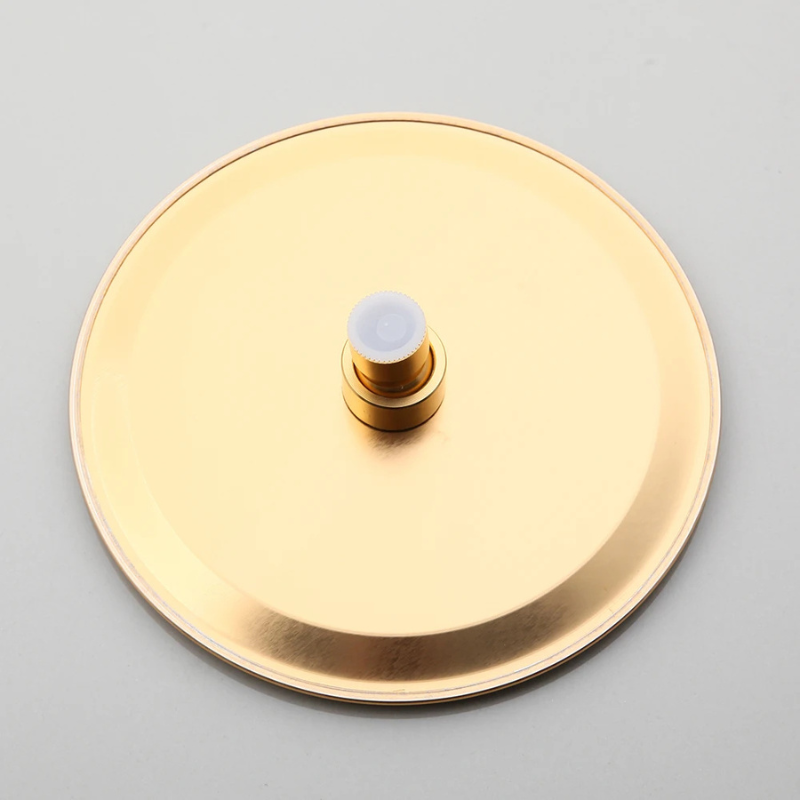 Colonne de douche avec mitigeur doré