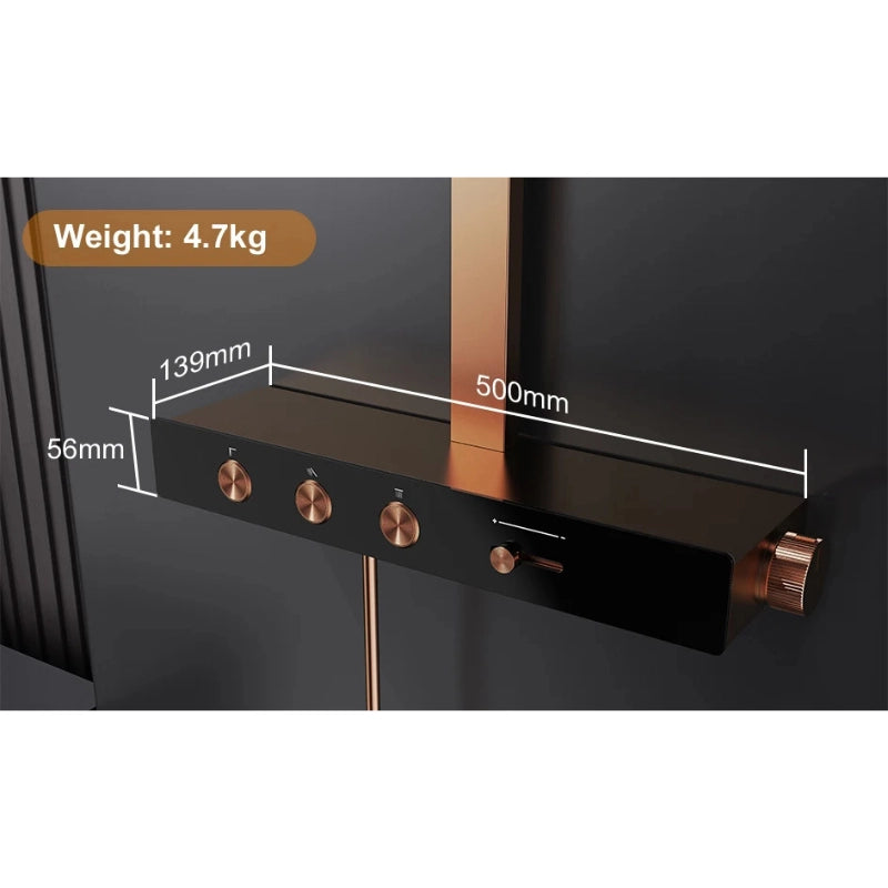 Colonne de douche thermostatique moderne