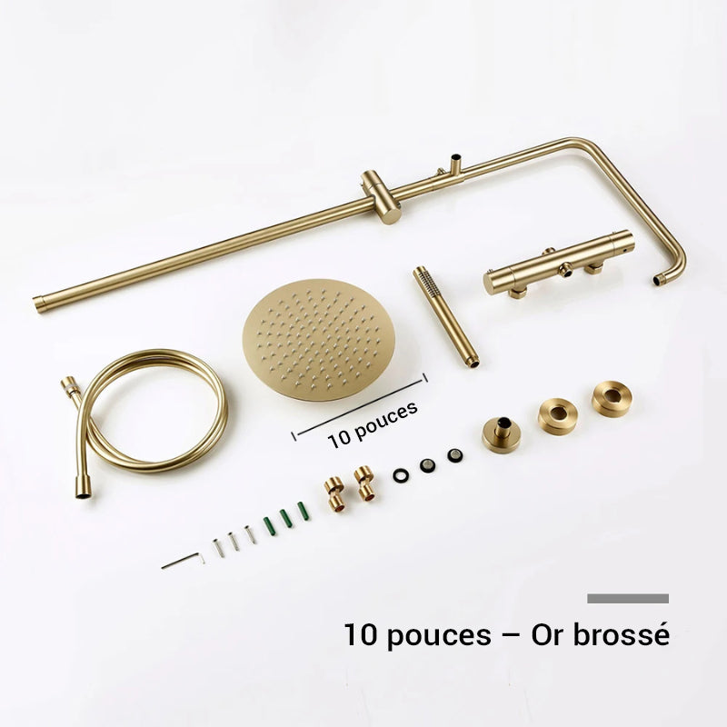 Colonne de douche avec mitigeur pluie