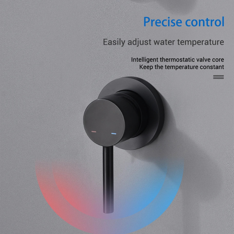 Colonne de douche encastrable style pluie