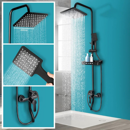 Colonne de douche carrée 4 voies