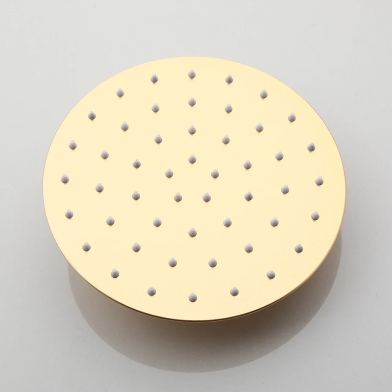 Colonne de douche avec mitigeur doré