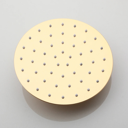 Colonne de douche avec mitigeur doré