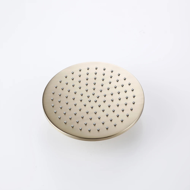 Colonne de douche avec mitigeur en or