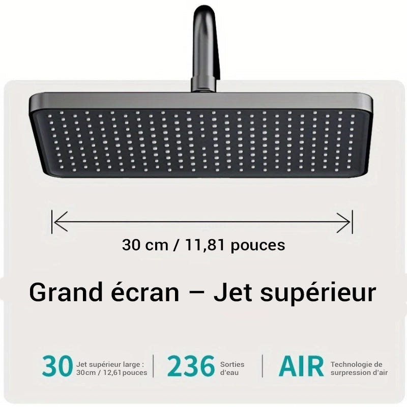 Colonne de douche pour baignoire avec écran