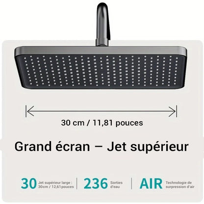 Colonne de douche pour baignoire avec écran