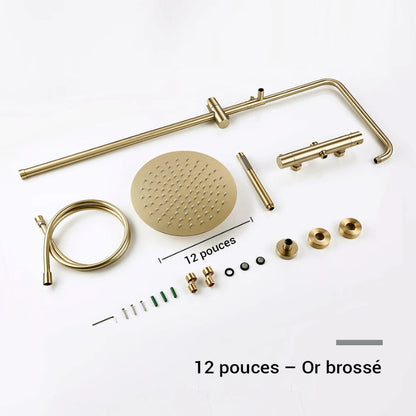 Colonne de douche avec mitigeur pluie