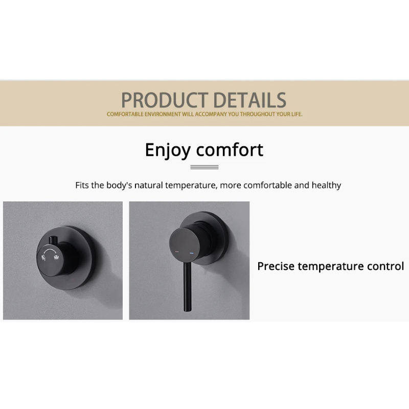 Colonne de douche encastrable style pluie