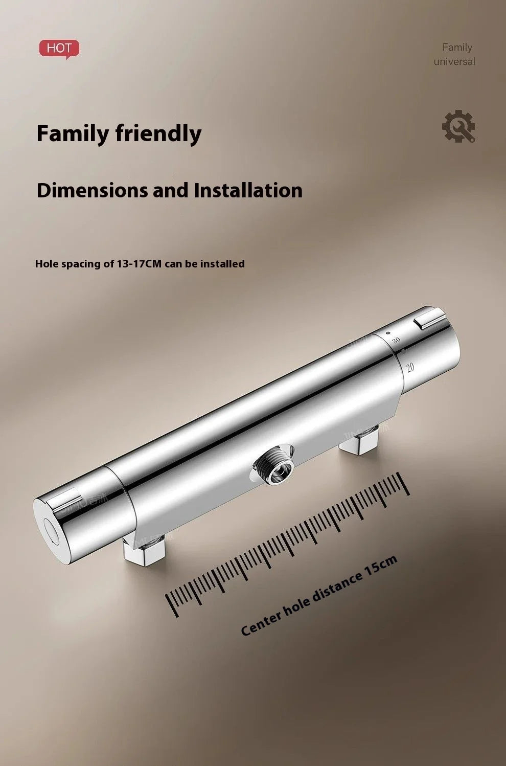 Mitigeur douche céramique