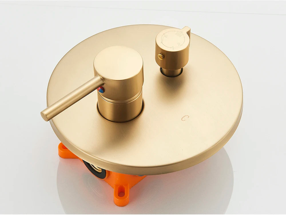 Mitigeur douche encastrable noir