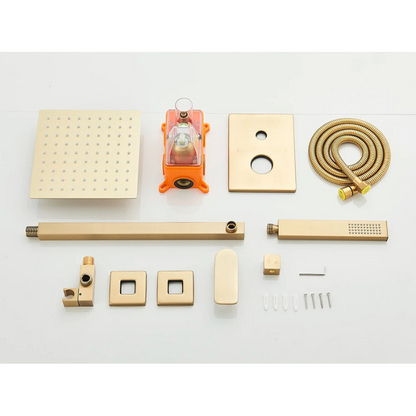 Colonne de douche encastrable tête carrée