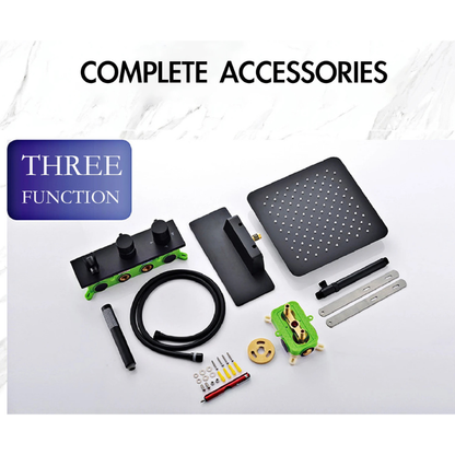 Colonne de douche laiton avec étagère