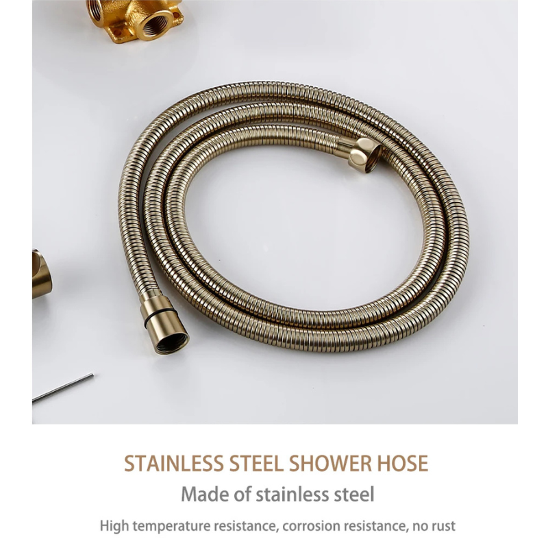 Colonne de douche laiton murale