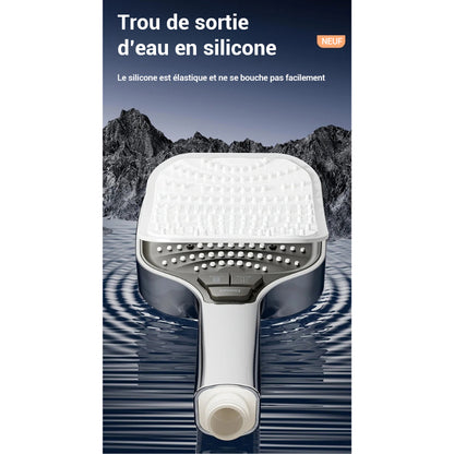 Pommeau de douche haute pression carré