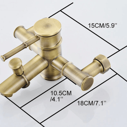 Mitigeur baignoire rétro