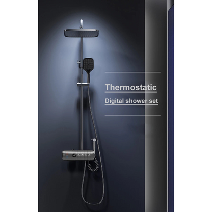 Colonne de douche thermostatique avec affichage numérique