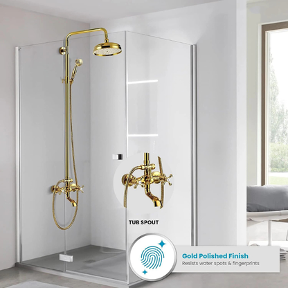 Colonne de douche rétro antique