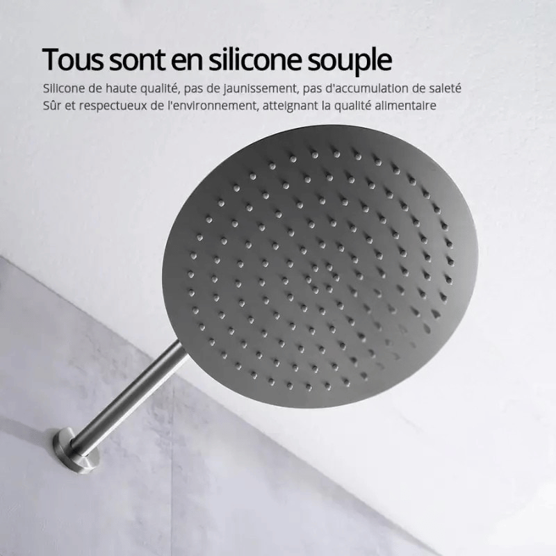 Colonne de douche encastrable brossette