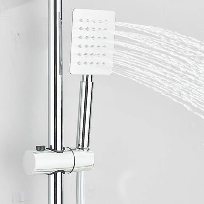 Colonne de douche carrée avec pommeau