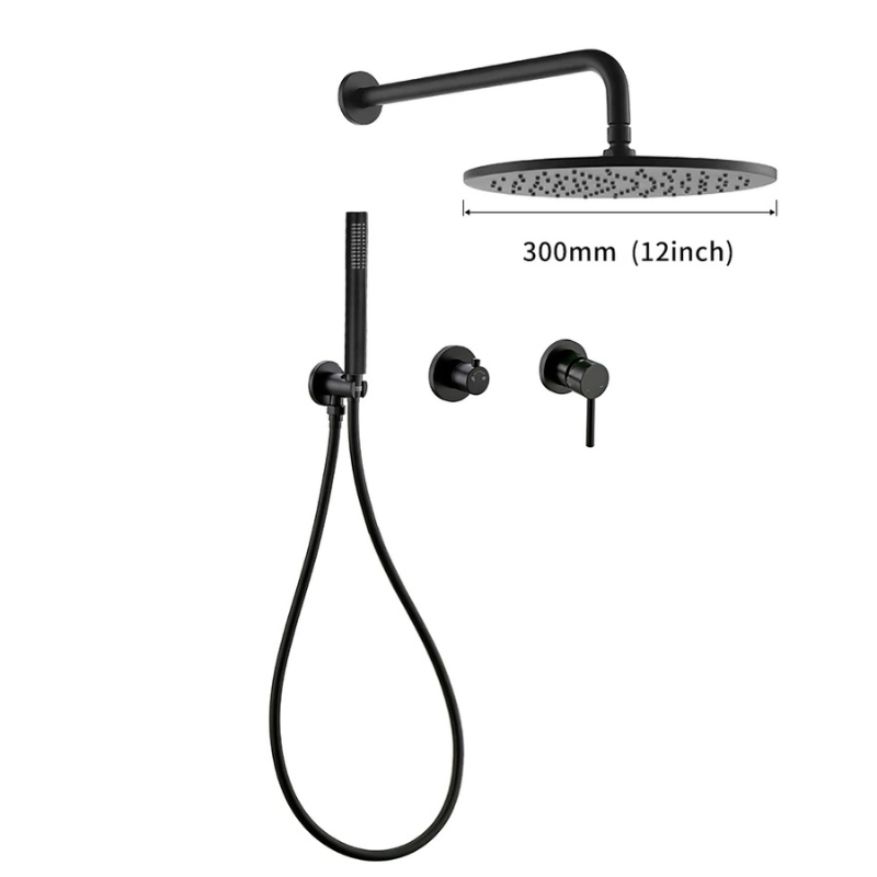 Colonne de douche encastrable style pluie