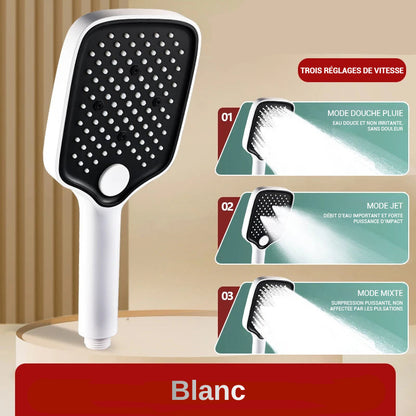 Pommeau de douche haute pression large