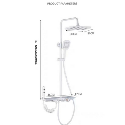 Colonne de douche carrée effet pluie