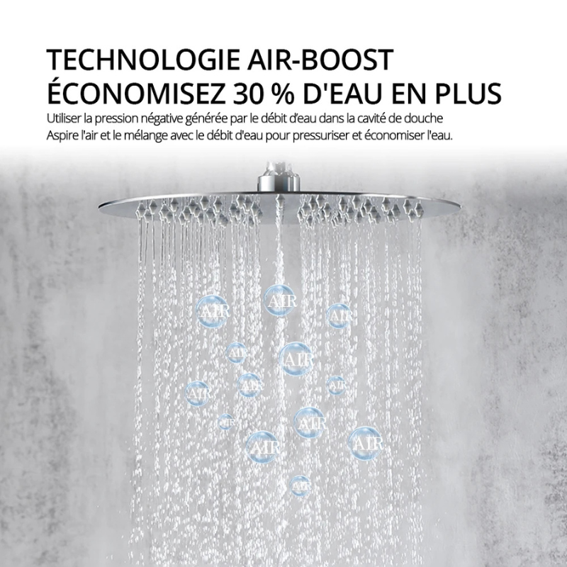 Colonne de douche encastrable double