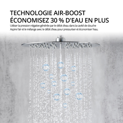 Colonne de douche encastrable double