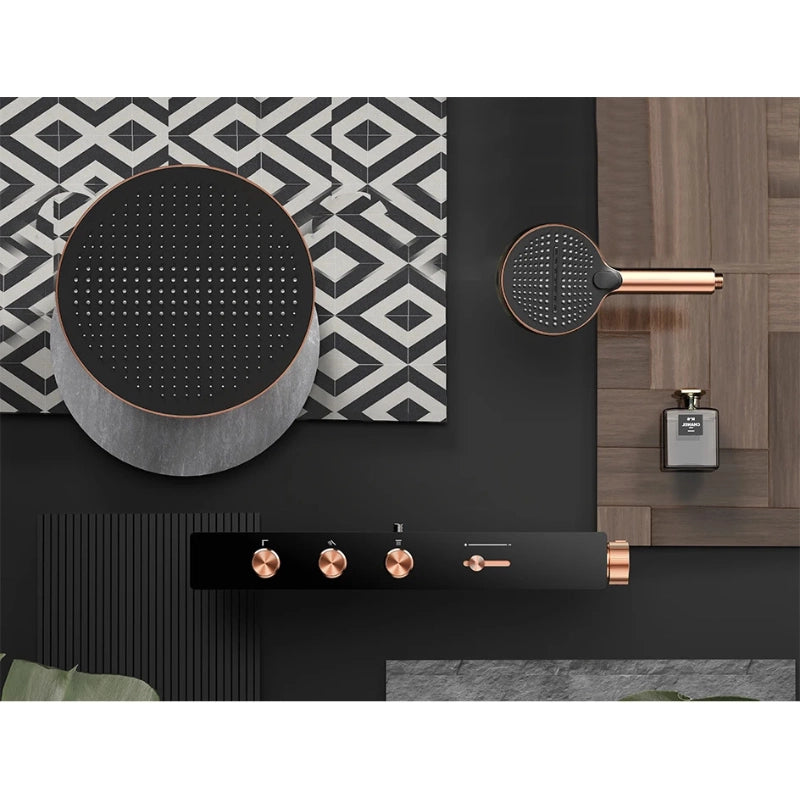 Colonne de douche thermostatique moderne