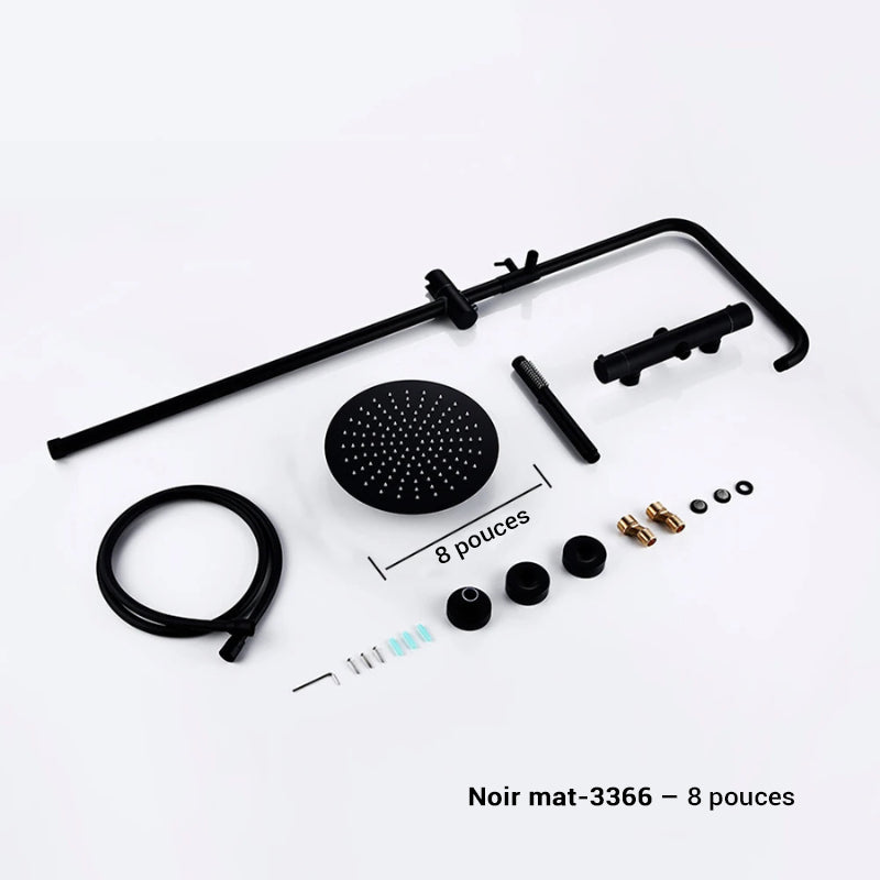 Colonne de douche avec mitigeur pluie