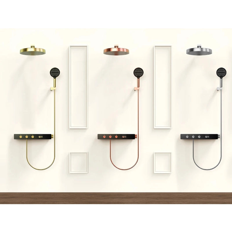 Colonne de douche thermostatique ciel de pluie