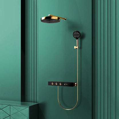 Colonne de douche thermostatique ciel de pluie